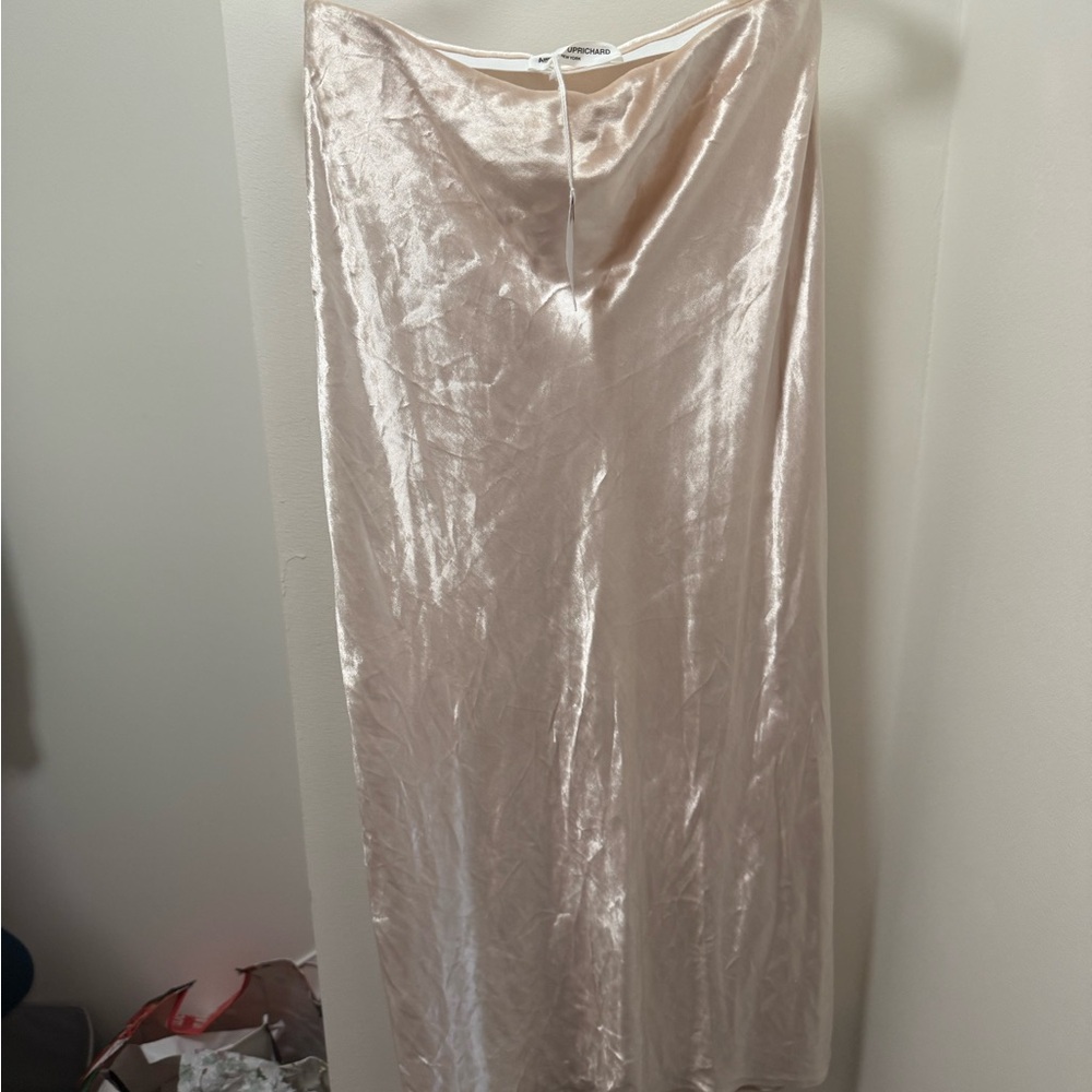 Amanda Uprichard Cream Maxi Skirt